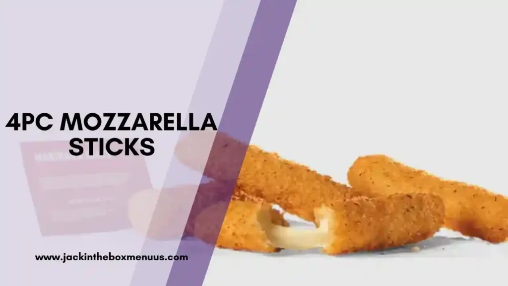 4PC Mozzarella Sticks
