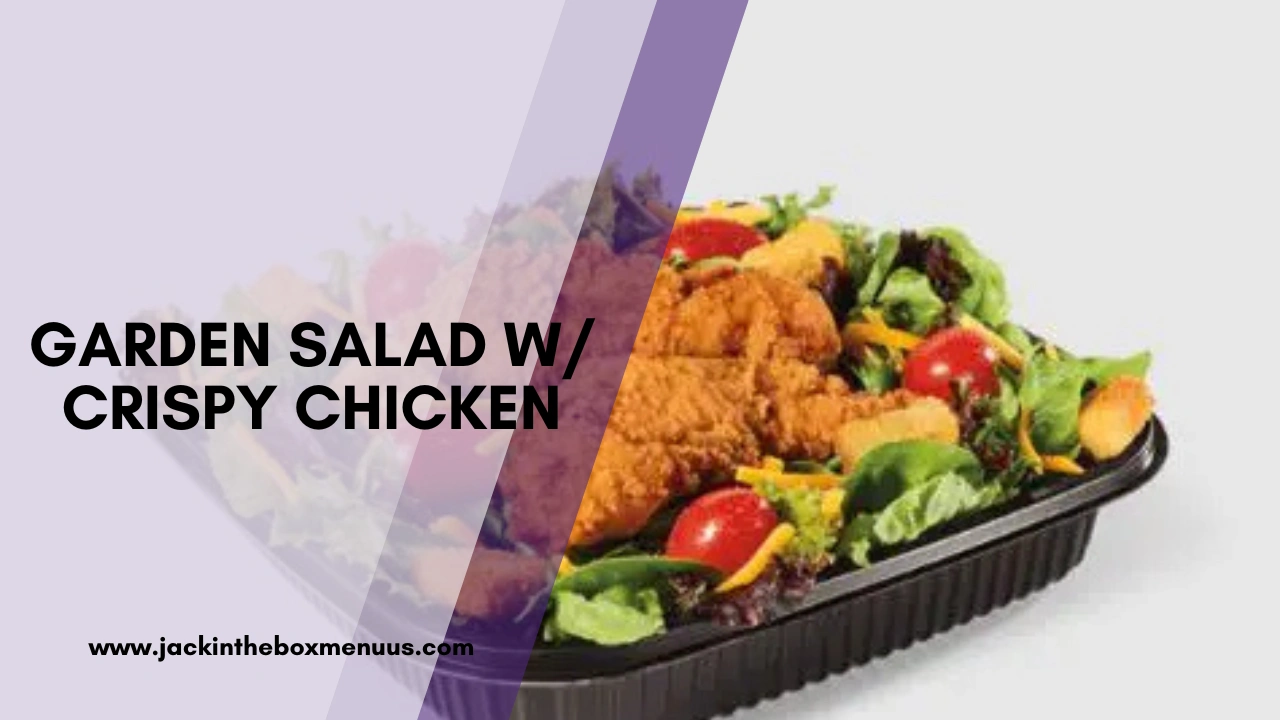 Garden Salad W Crispy Chicken